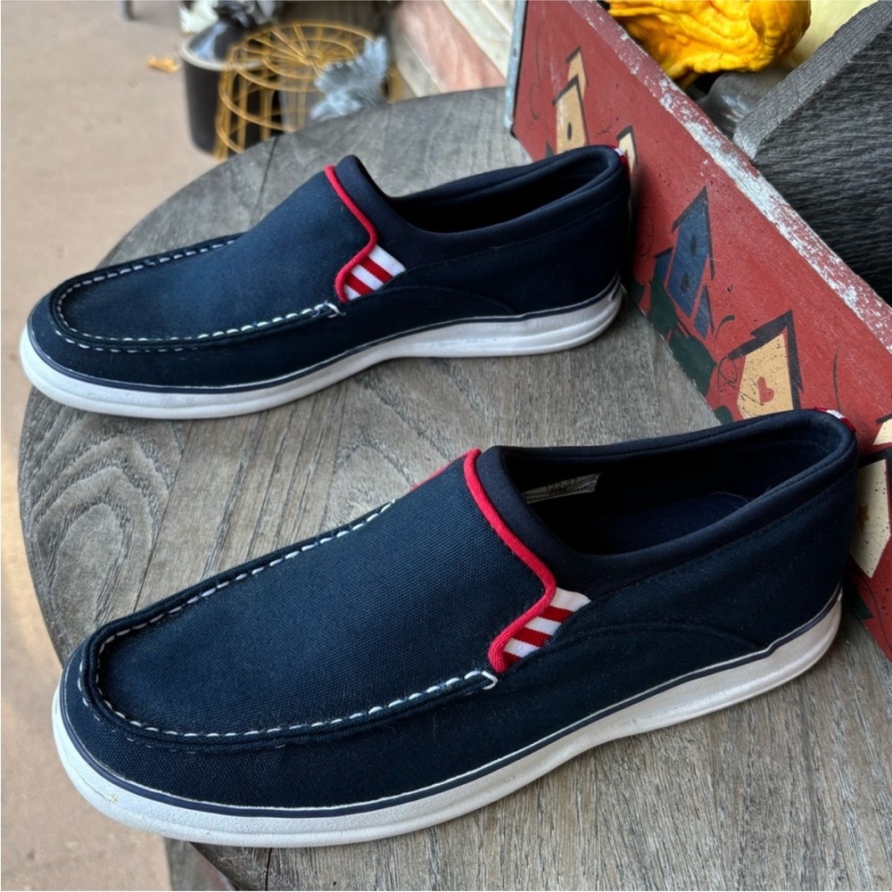Sebago Docksiders Patriotic Slip-On‎ Canvas Shoes - Picture 3 of 8